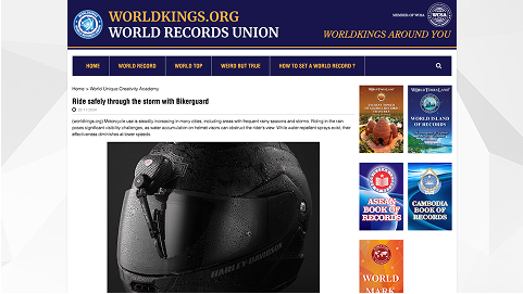 BIKERGUARD Featured on WorldKings: A Step Forward in Motorcycle Safety