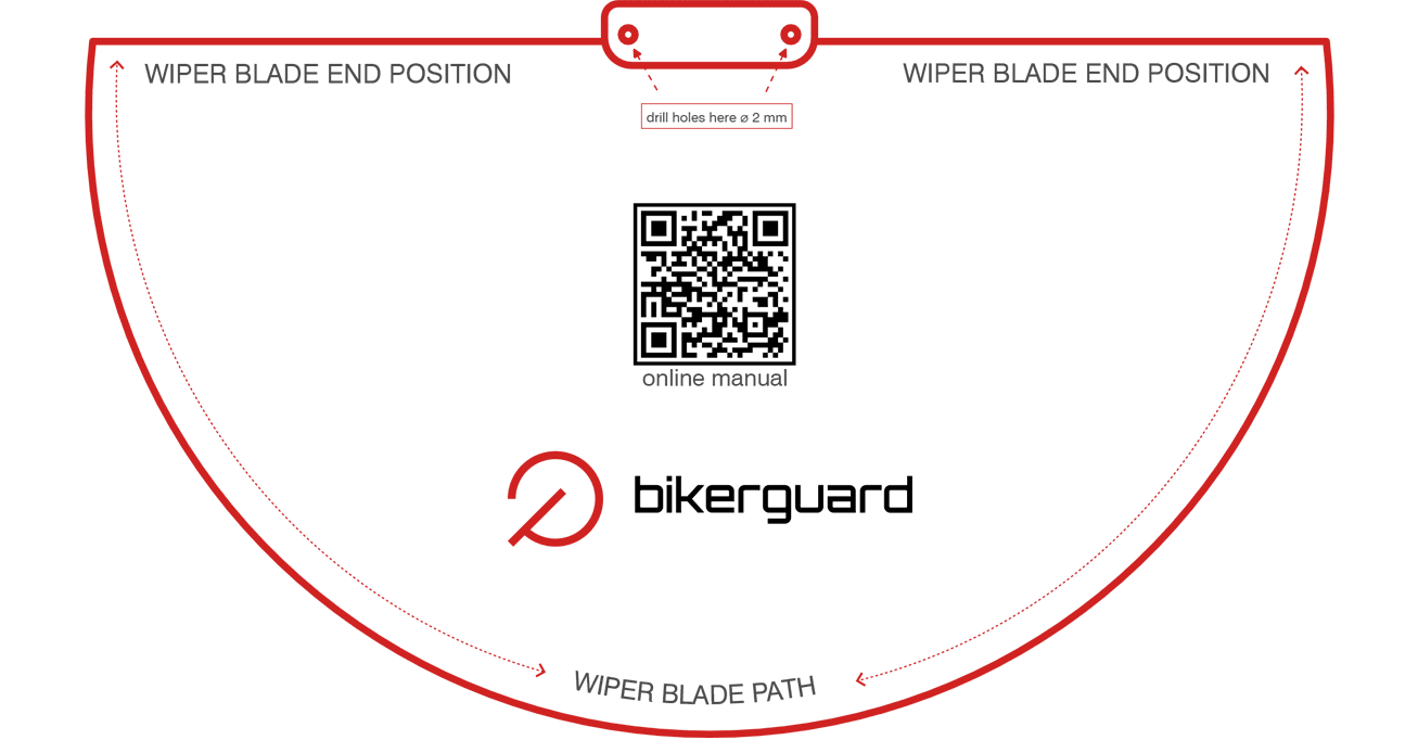 BIKERGUARD assembly template diagram